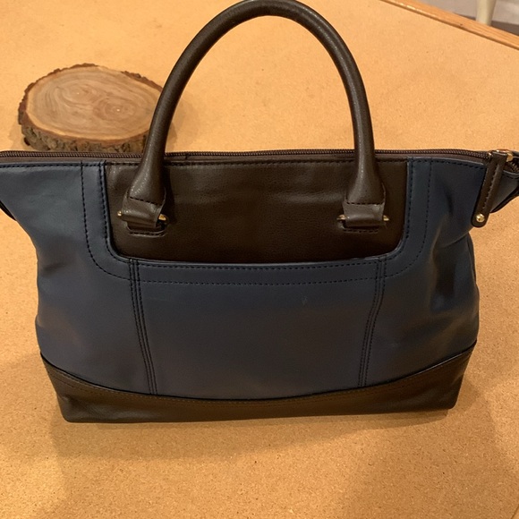 Tignanello  Leather Handbag  Blue and Black - Picture 8 of 13